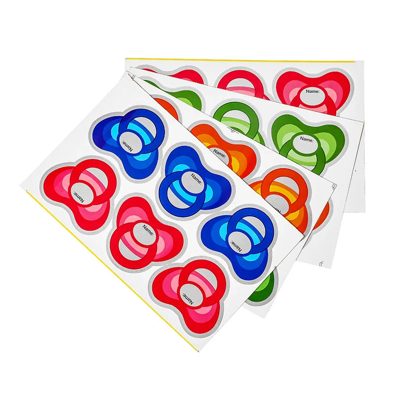 Детский душ унисекс игра булавка манекен на ребенке соска малыша наклейки