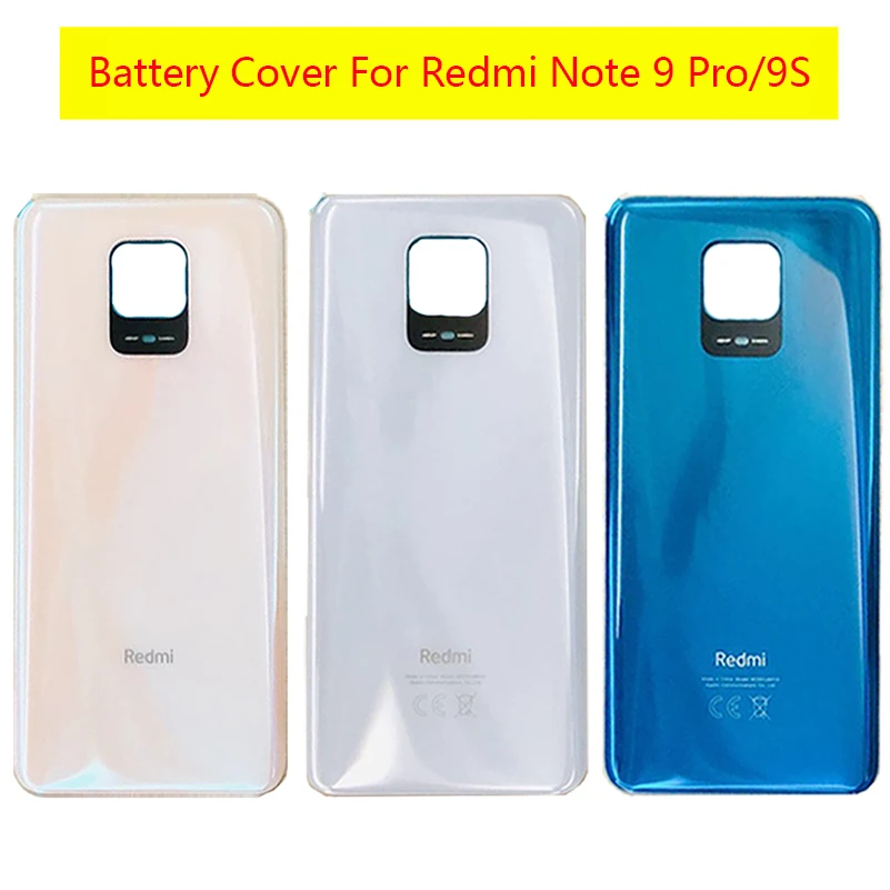 Крышка батарейного отсека для Redmi Note 9 PRO /Note 9S задняя крышка + объектива камеры