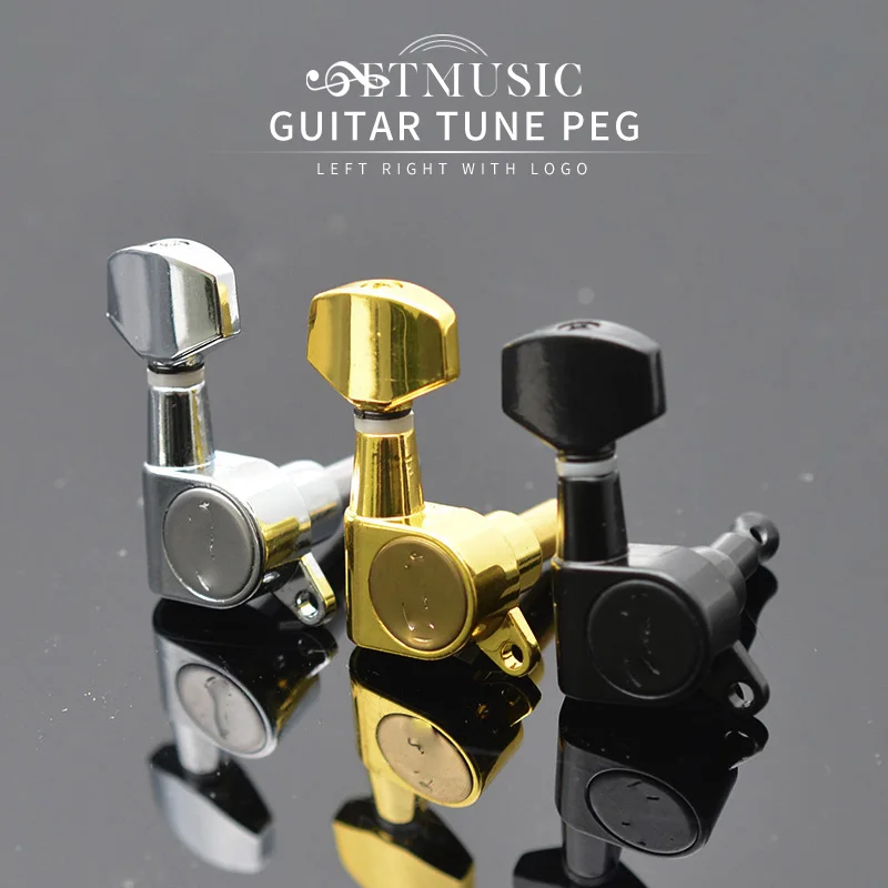 kostenloser versand gitarre versiegelt kleine peg tuning pegs tuner mechaniken für akustische elektrische gitarre gitarre teile mit logo free glo