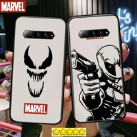 marvel iron man spiderman phone case for xiaomi redmi black shark 4 pro 2 3 3s cases helo black cover silicone back prett mini c