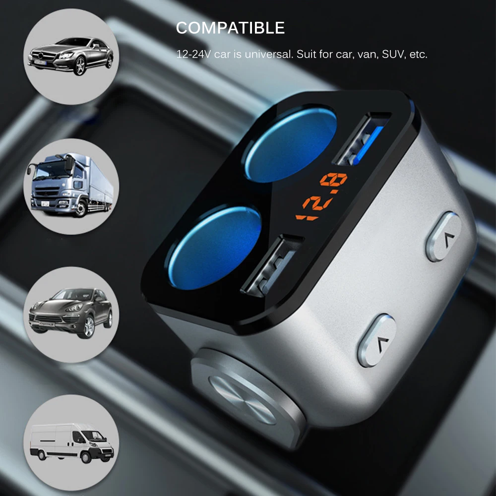 USB Car Charger 2.4A current + 3.4A Port Charge Adapter Dual port Mobile Phone charger for iphone samsung xiaomi | Мобильные