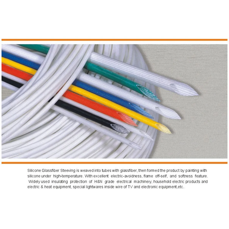 1 м 2 мм ~ 20 черная силиконовая Стекловолоконная Оплетка огнестойкая защитная