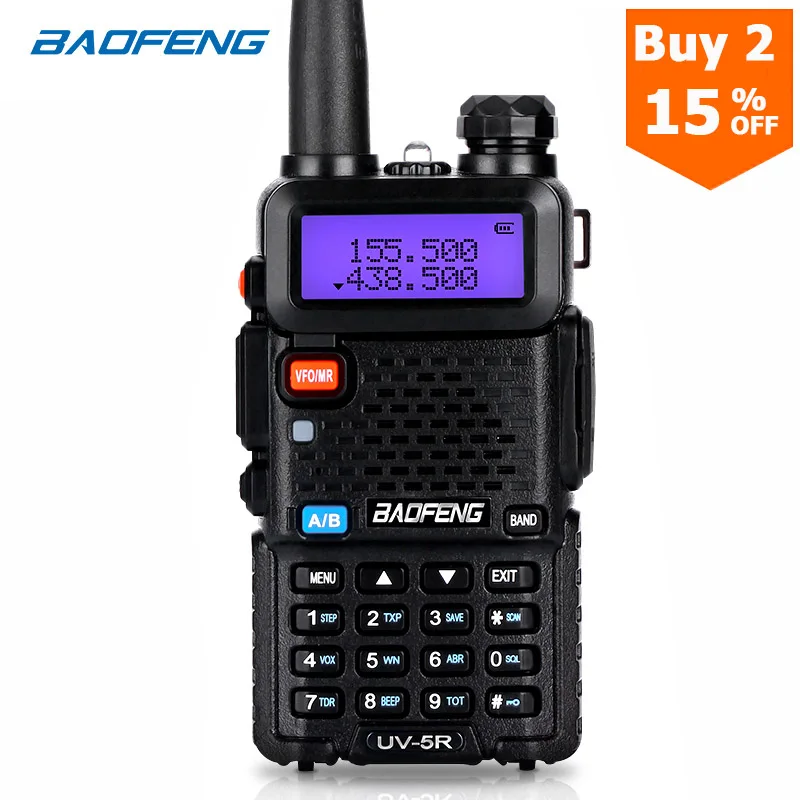 

Портативная рация BaoFeng, двусторонняя радиосвязь, обновленная версия baofeng uv5r 128CH 5W VHF UHF 136-174 МГц и 400-520 МГц