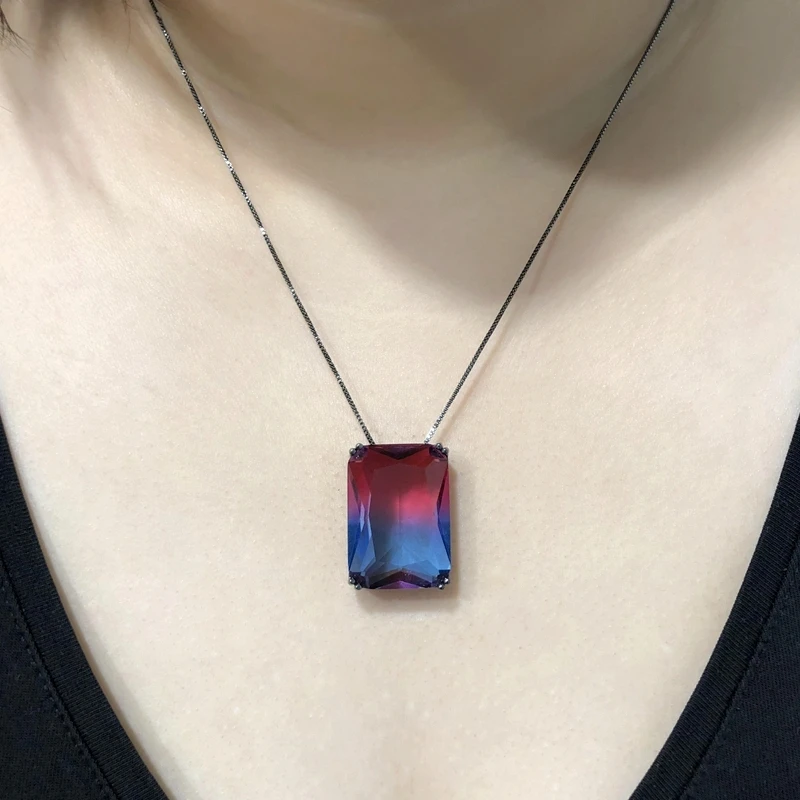 Роскошный набор геометрических украшений разноцветное большое ожерелье с