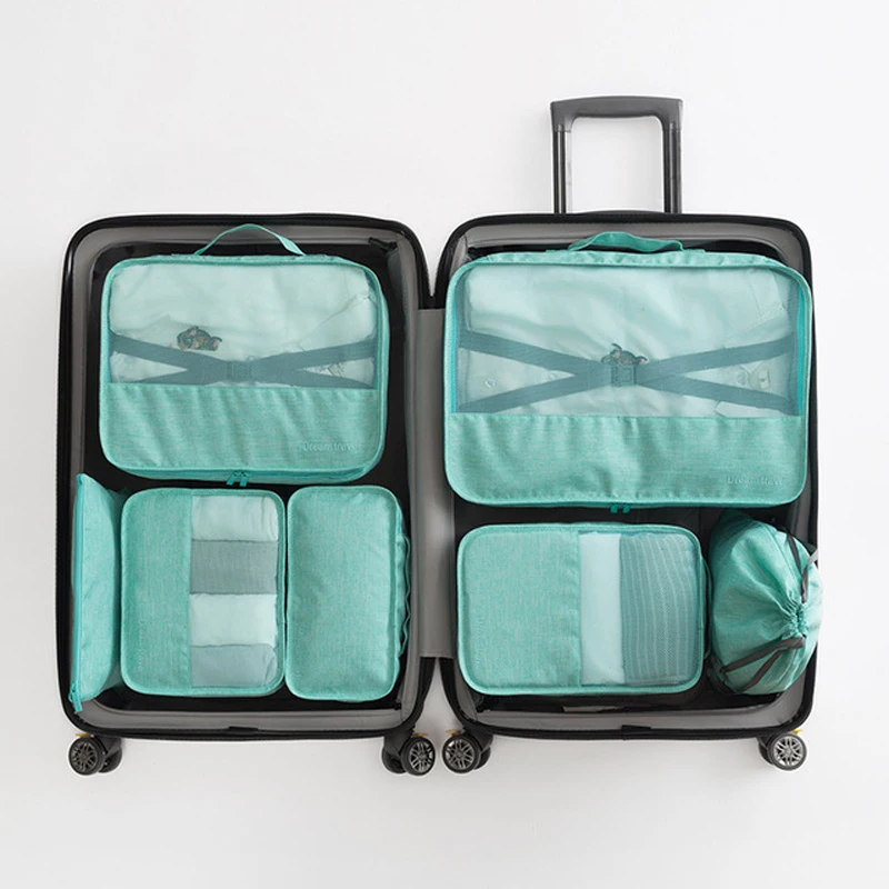 New 2020 Travel Organizer Storage Bag Set Clothes Bags Waterproof Pouch Suitcase Home Closet for 7 sets | Дом и сад