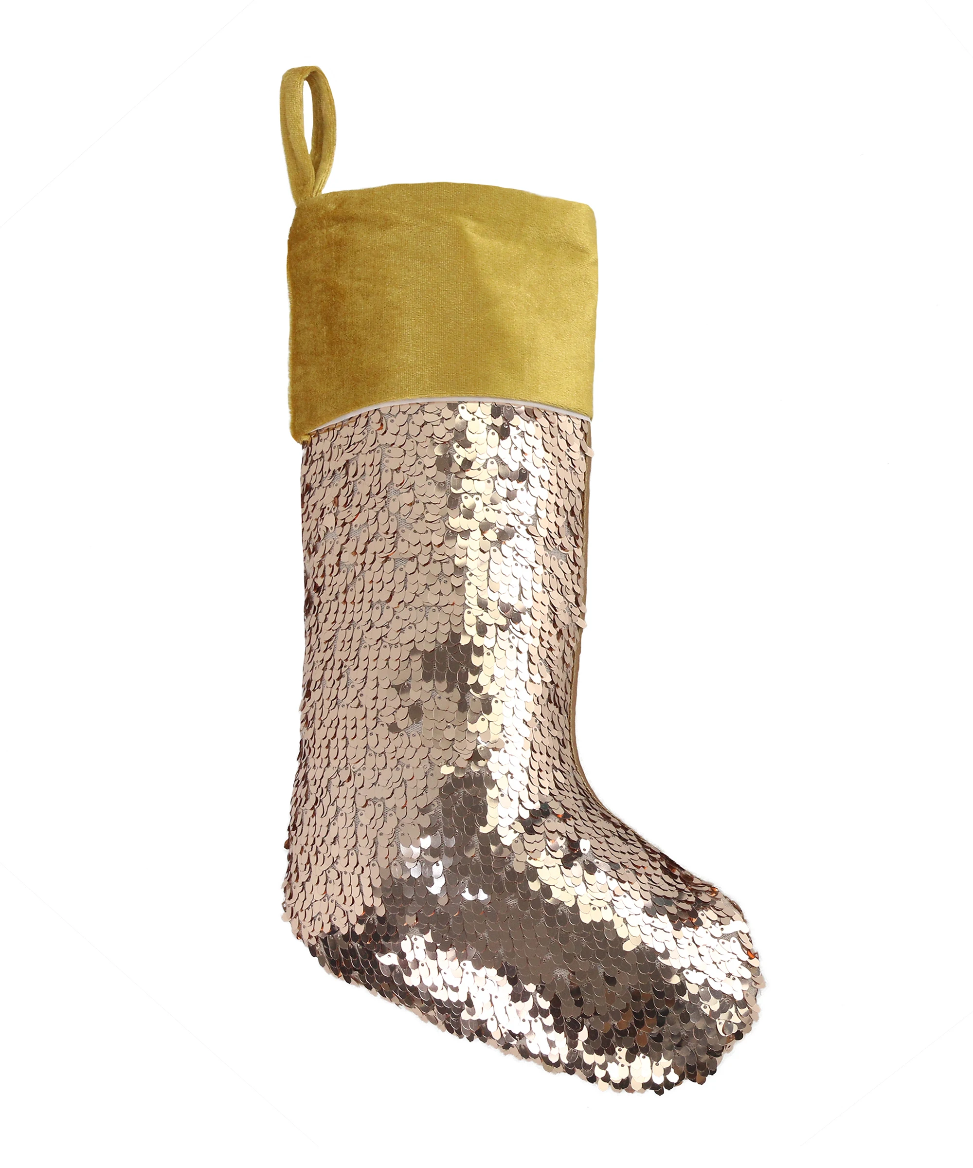 Дропшиппинг крутые рождественские чулки с золотыми блестками плюшевые нетканые