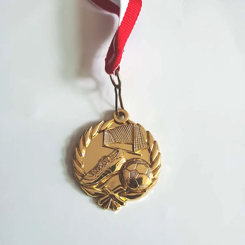Футбольная медаль школьная спортивная золотое серебряное бронзовое движение