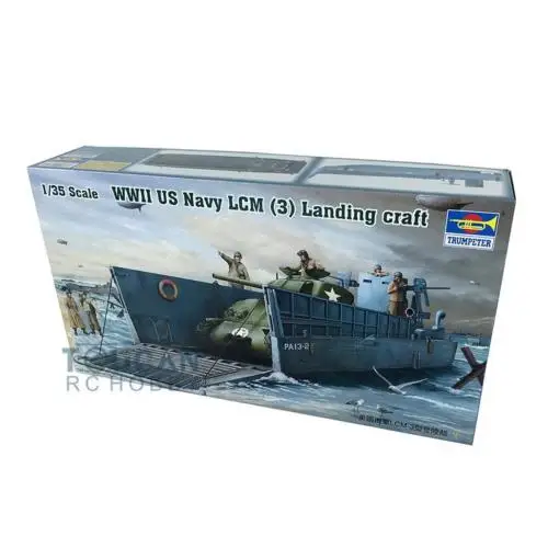 

US Stock 1/35 Trumpeter 00347 World War II US Landing Craft Machanize LCM(3) Static Model for Gifts TH05279-SMT2