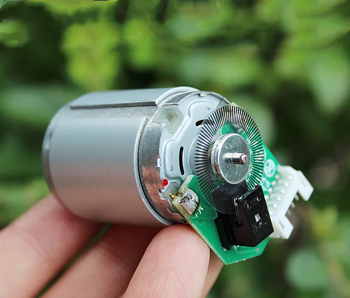 2pcs 385 DC 6-12V encoder motor 3400-6800rpm 96 Line code disc optical | Обустройство дома