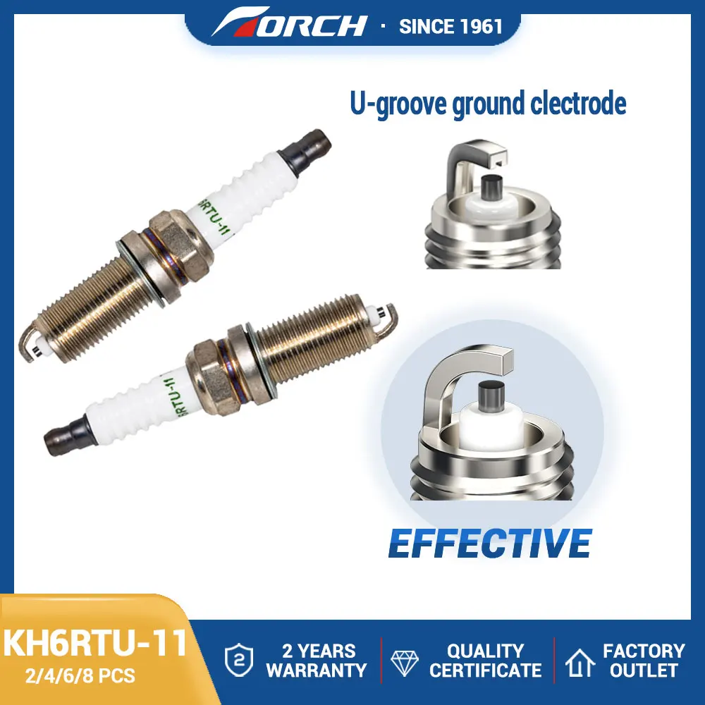 

Hot Sale High Quality Auto Spark Parts Spark Plug TORCH KH6RTU-11 Fit for Car Centauro 1.6 Peugeot 206 207 307 408 Dongfeng S30
