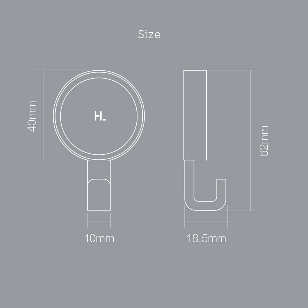 Xiaomi Happy Life практичный крючок 6 шт. 3 кг несущая высокая производительность многофункциональные крючки и стеллажи для домашнего хранения