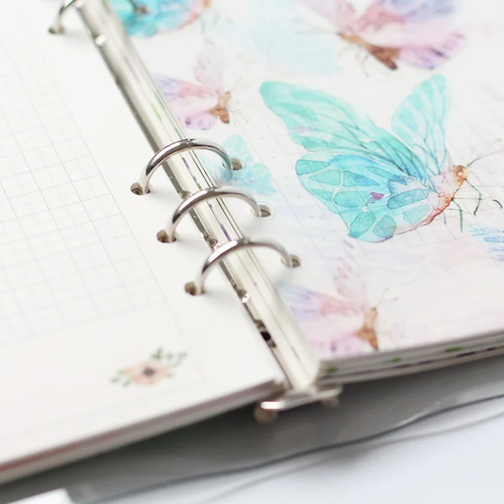 

A5 A6 spiral PP binder index dividers, 6pcs/set loose leaf notebook diary DIY Accessory, Loose Leaf Notepads Binder