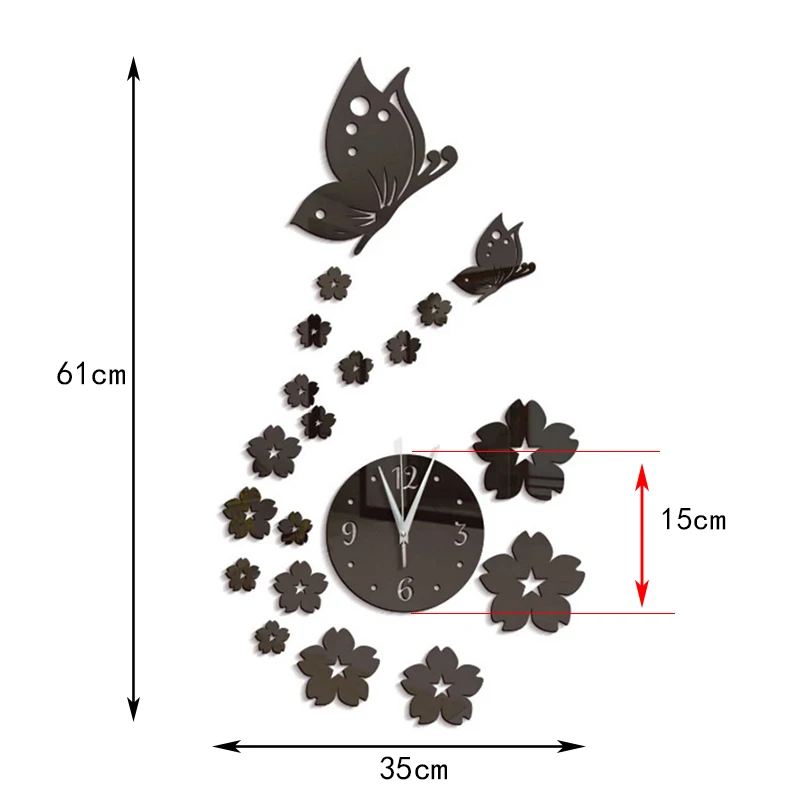 Современные зеркальные настенные наклейки 3D украшения на стену сделай сам для