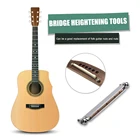 Регулируемое седло моста для гитары + отвертка для акустической гитары, Струнные инструменты, аксессуары, регулируемое седло моста