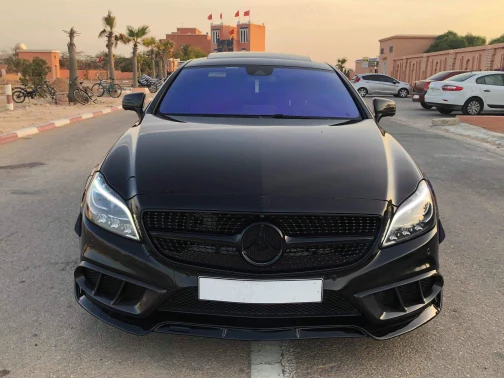 W218 углеродного волокна передний бампер вентиляционное отверстие выход крышка