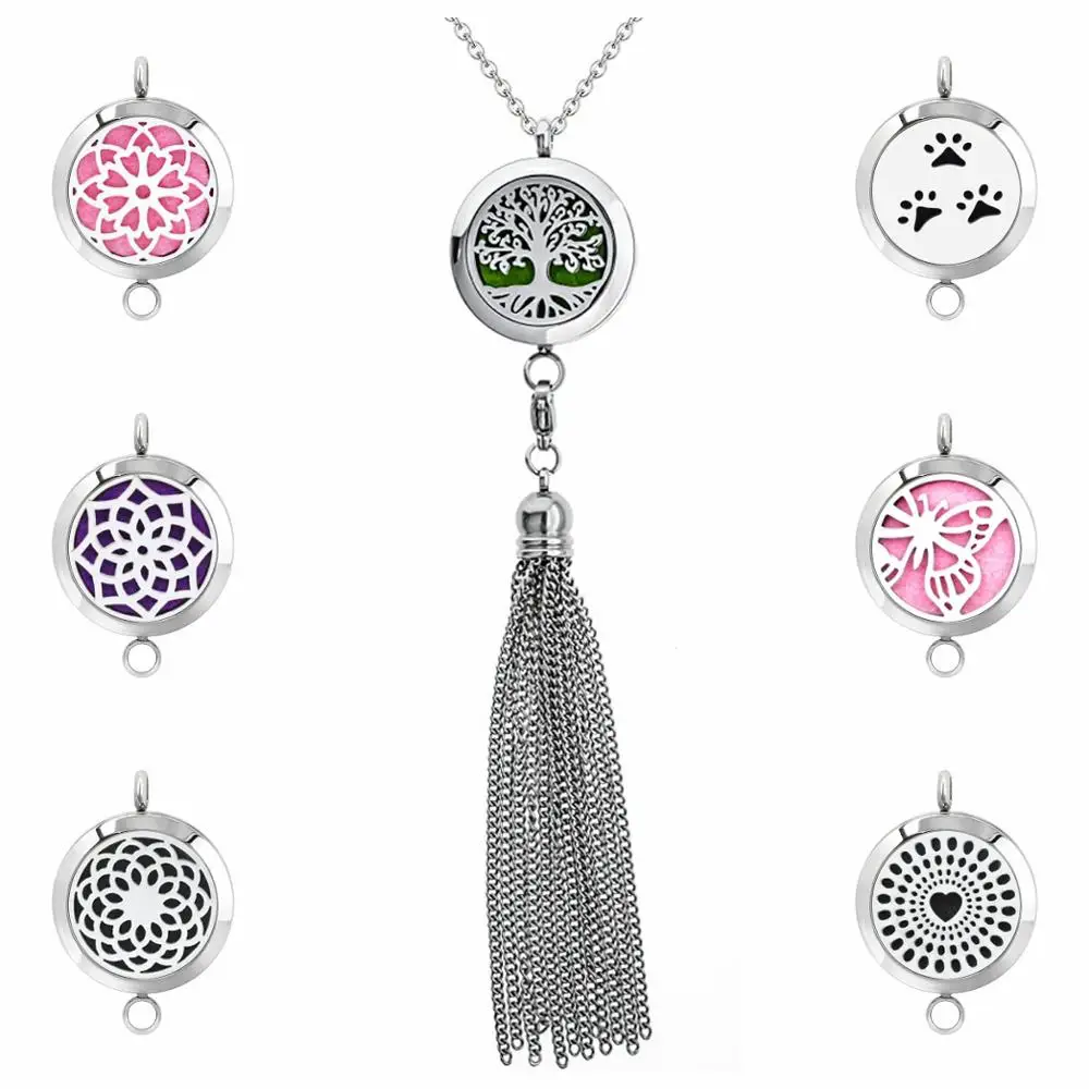 25 мм ожерелье с рассеивателем из нержавеющей стали 316L магнитное подвеской в виде