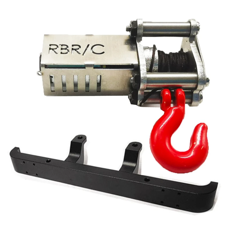 

Для WPL Автоматическая цельнометаллическая Лебедка для 1/16 WPL с металлическим передним Бампером для MN D90