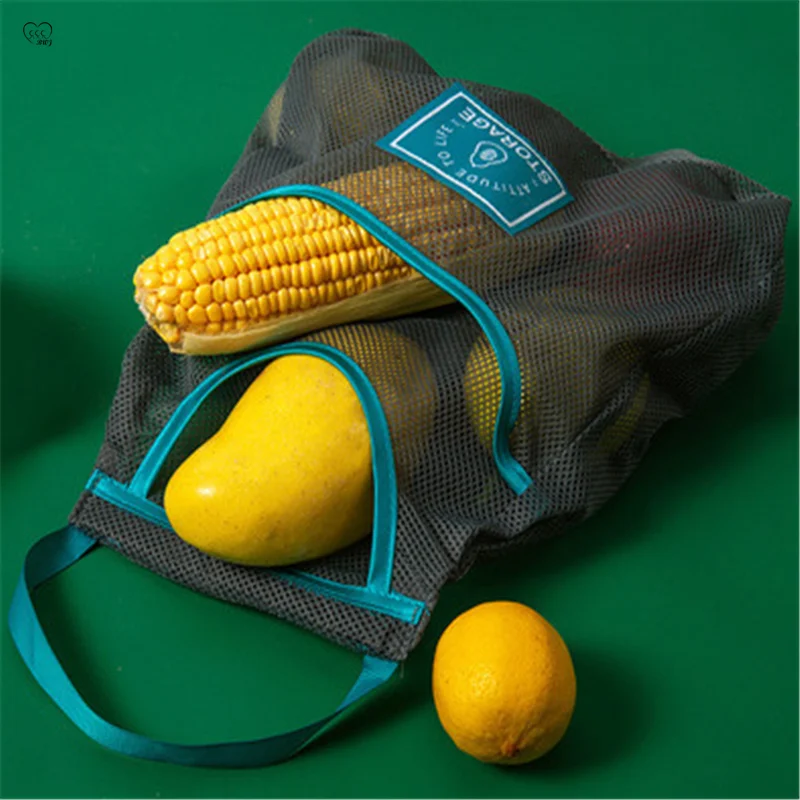 

Housewares Kitchen Multifunctional Fruit and Vegetable Breathable Storage Hanging Bag Hooks on The Wall Mesh Organizer Baskets