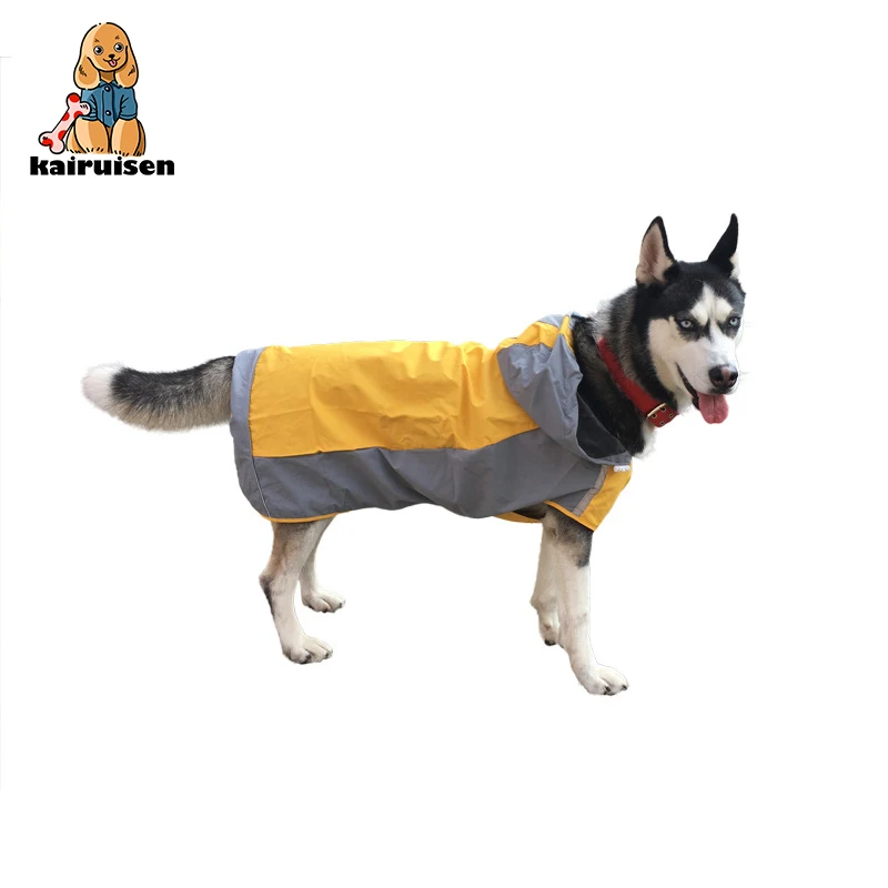 Двусторонний дождевик для собак водонепроницаемый и дышащий больших |