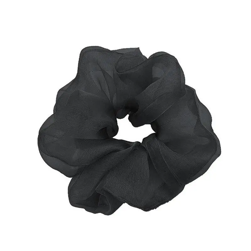 

4 Pcs Organza Scrunchies Giant Large Intestine Circle Oversized Mesh Scrunchies Girl Hairband Hair Ties Headwear Dreadlocks