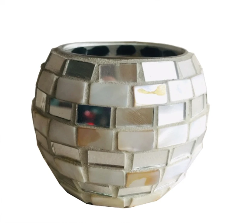Новинка! Диаметр 3 дюймов мозаичная стеклянная Свеча держатель оболочки +