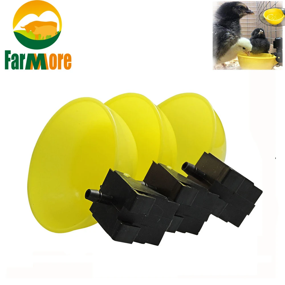 10 шт. новейшая автоматическая поилка для кур желтый Пластик поилок курицы птица