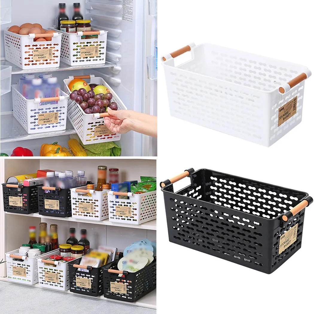 

Plastic Hollow Storage Basket Organize Storage Basket Bathroom Desktop Cosmetic Small Basket Kitchen Storage Box