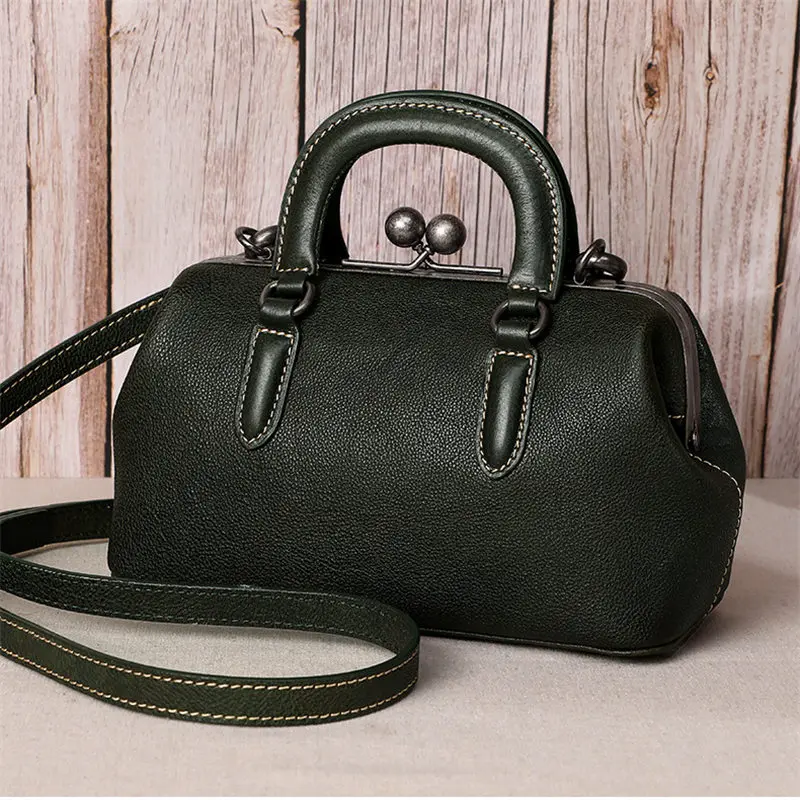 Женская сумка мессенджер Nesitu черная зеленая красная коричневая Наплечная Сумка