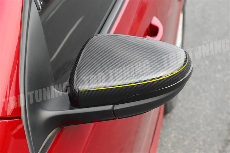 Для Volkswagen VW Golf Mk6 Карбон Стиль зеркало заднего вида крышки 2008 2009 2010 2011 2012 2013