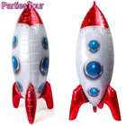 Воздушные шары из фольги в виде Красной ракеты, 1 шт.