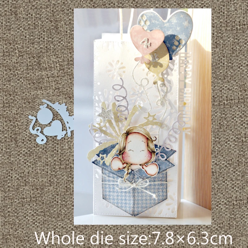 Новый дизайн ремесленный Металл высечки Любовное сердечка шар лента для