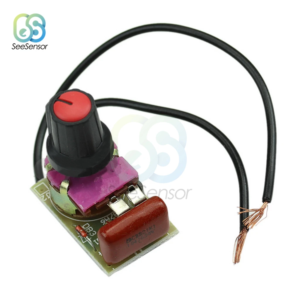 Модуль регулятора яркости 220 в 100 Вт с потенциометром модуль регулировки скорости