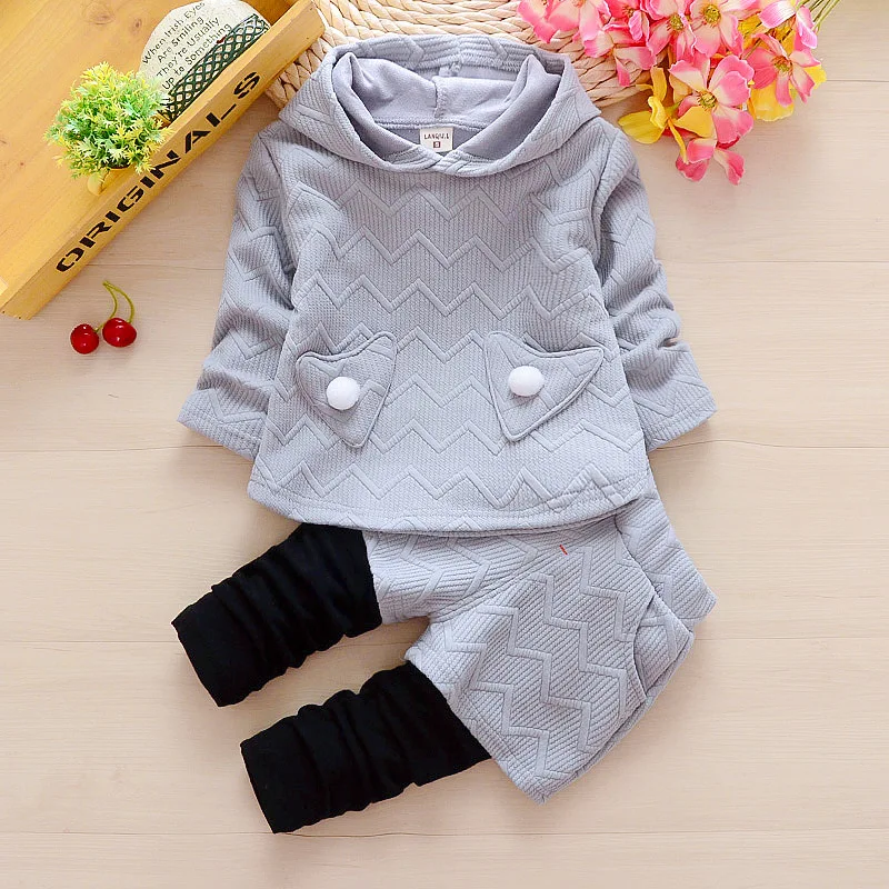 2019 Newest Children casual clothes sets Girl's spring autumn clothing toddler hoodies+pants 2pcs sports suits | Детская одежда и