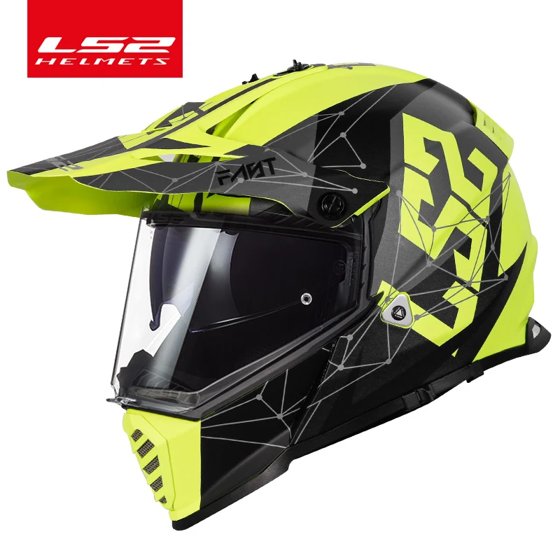 

LS2 MX436 latest pioneer's best-selling double shield motocross helmet LS2 cross-country motorcycle helmet capacetes para moto