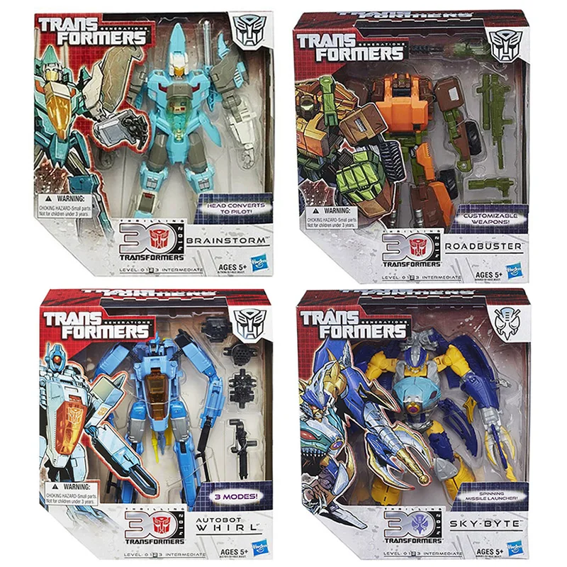 

Экшн-фигурки трансформер 30-го поколения IDW Voyager Class Autobot Brainstorm Whirl Roadbuster Sky Byte, игрушка