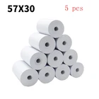 Термальная бумага, 57x30 мм, POS-принтер, 5 рулонов, Мобильный bluetooth кассовый аппарат, бумага, рулонная бумага, pos-терминал, гостиничный