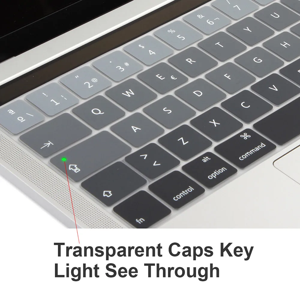 Чехол с испанской клавиатурой градиентный цвет для 2016/2017/2018 MacBook Pro Retina 13 &quot15&quot