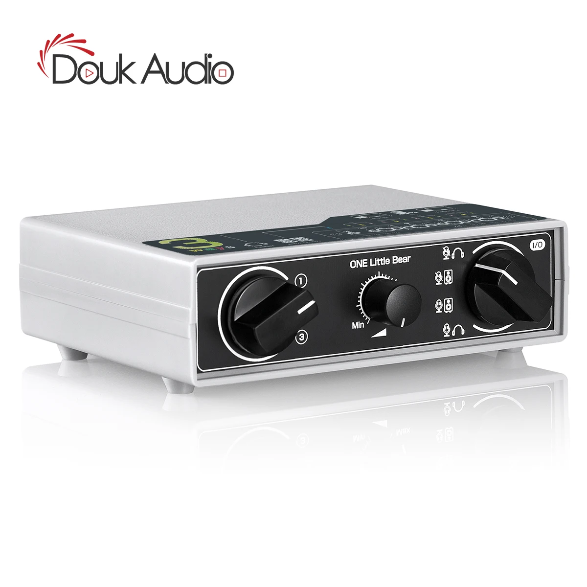 Douk аудио мини микрофон гарнитура/динамик переключатель коробка селектор