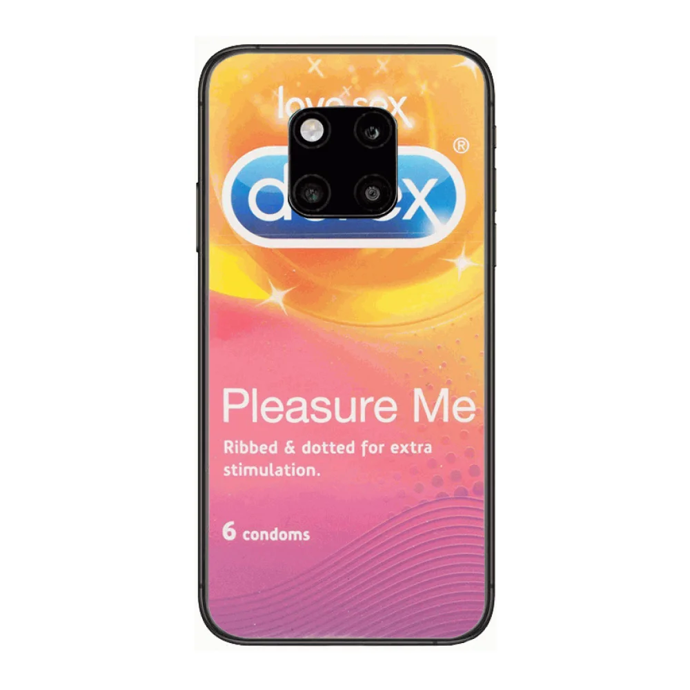

Durex condom Phone Case For Huawei mate 30 10 20 40 Lite Smart Z Pro Black Etui 3D Coque Painting Hoesjes case