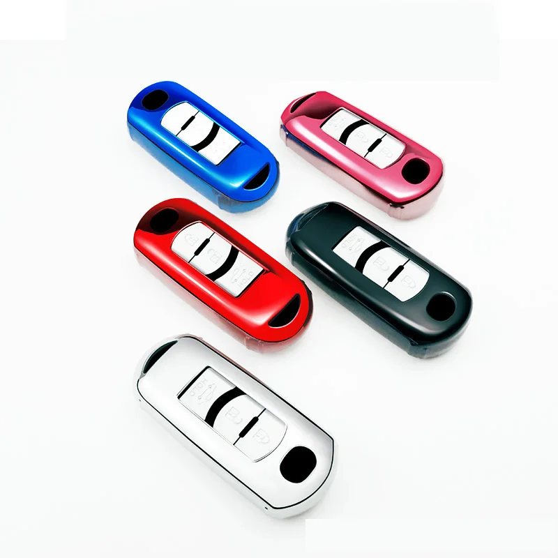 

Colorful Soft Remote Car Key Cover Protector Case For Mazda 2 3 5 6 CX5 CX7 CX9 Miata MX5 Axela Atenza Smart Accessories