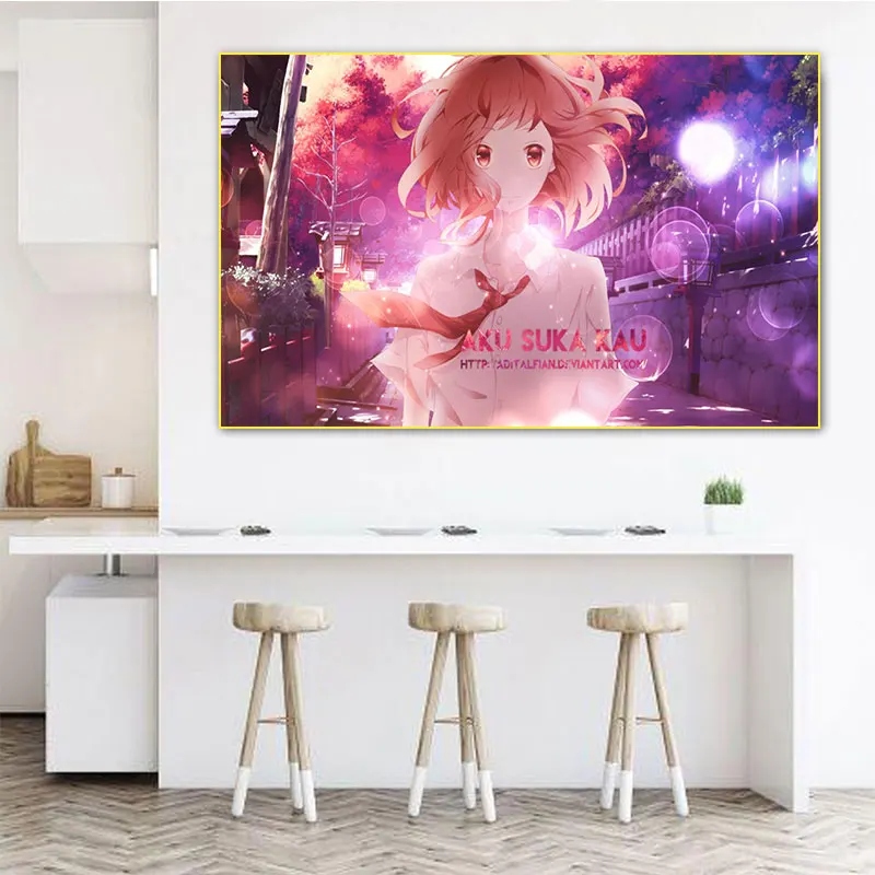 

Ao Haru Ride Anime Girl LOVE Manga Figure Canvas Painting Print Pictures Home Decor Wall Art Kids Bedroom Wall Decor Room Decor