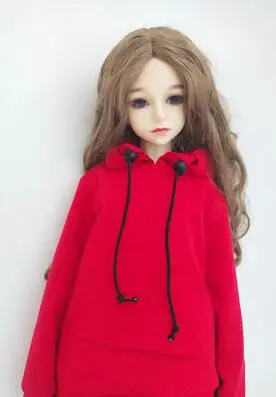 N new red clothes T02-X547 Blyth кукольные одежда 1/3 1/4 bjd 1/6 мягкого плюша; аксессуары для куклы свитер рваные джинсовые шорты 2 шт./компл - Цвет: N new red clothes