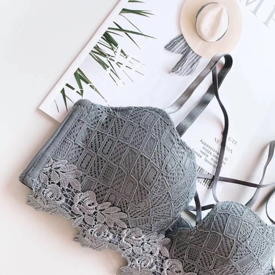 Бюстгальтер без косточек пуш-ап нижнее бельё для девочек Для женщин костюм