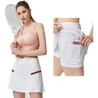 badminton hakama female running quick drying breathable half length sports hakama tennis short skirt female pleated skort