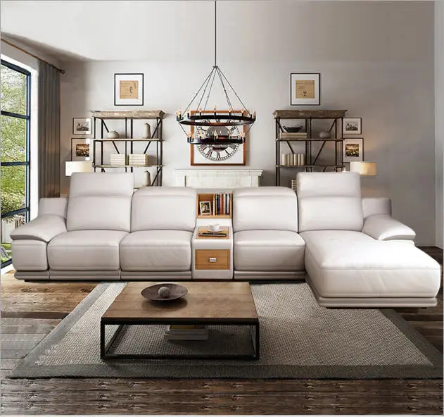 Электрический расслабляющий кинотеатр диван-кровать 3 сиденья + шезлонг