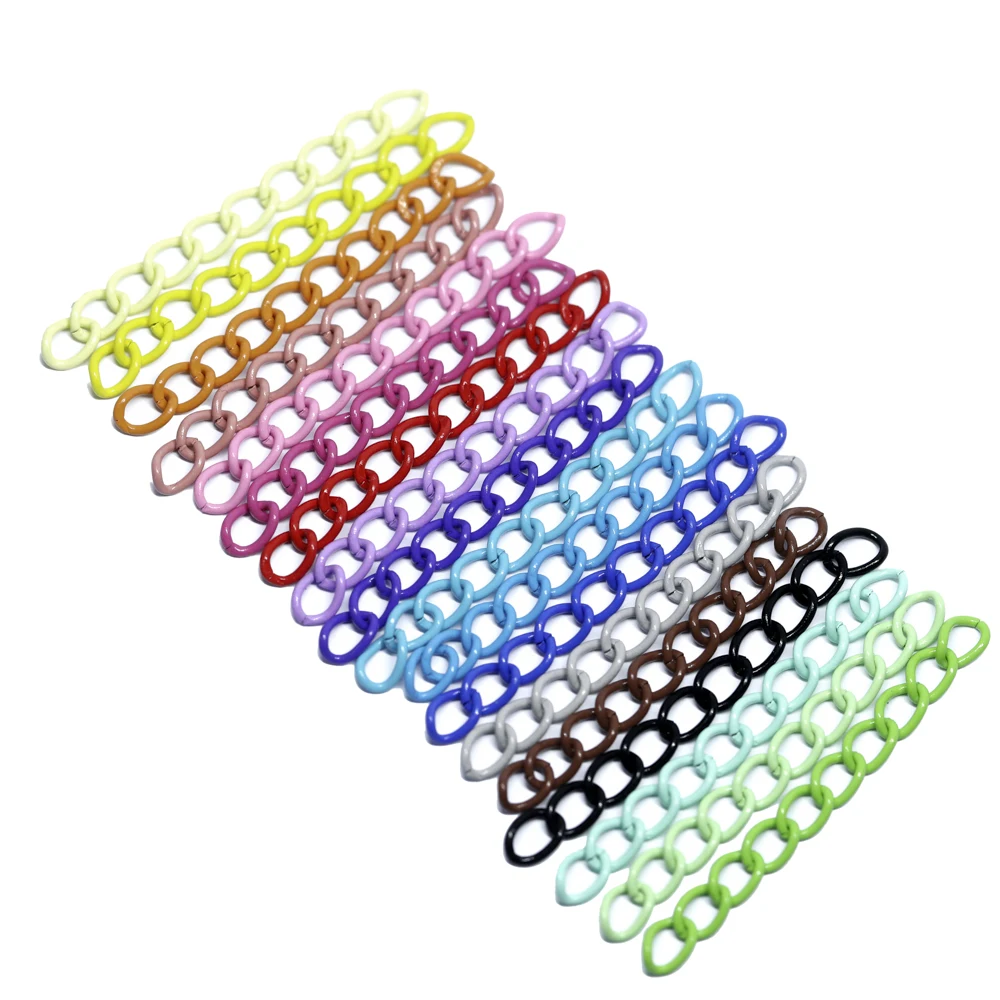 19 Colors 50pc/lot 0.5x5cm End Chains with Extended Extension Tail Chain Connector for Jewelry Making Findings | Украшения и