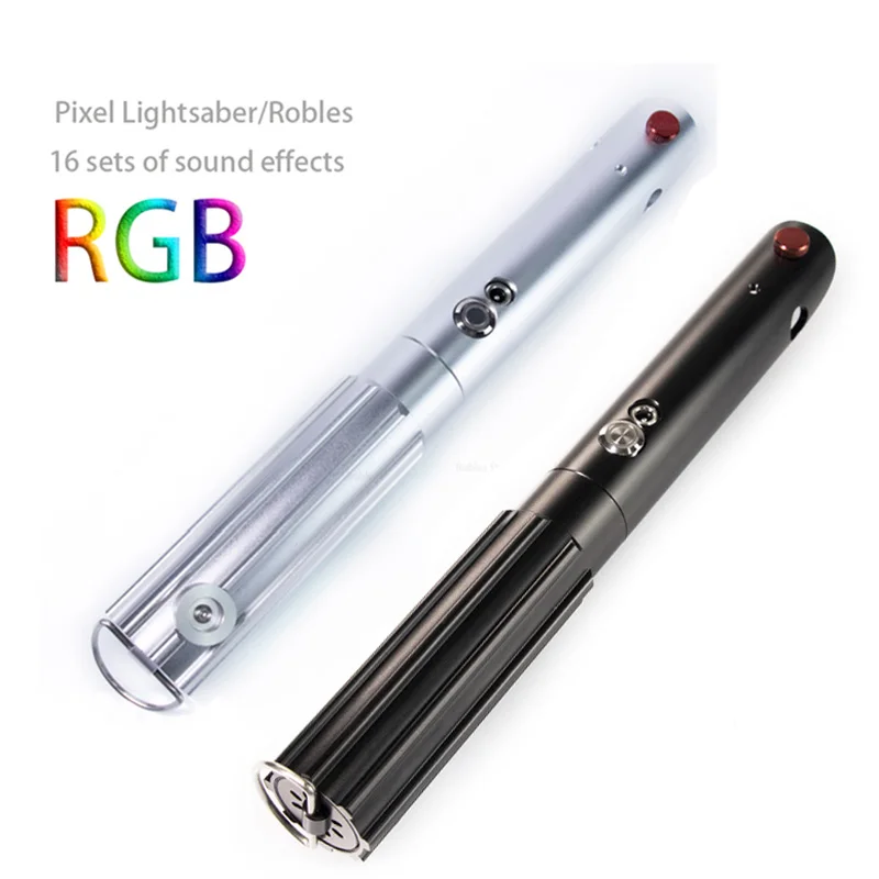 Новый RGB лазерный Epee двойной звуковой световой меч FOC с металлической ручкой