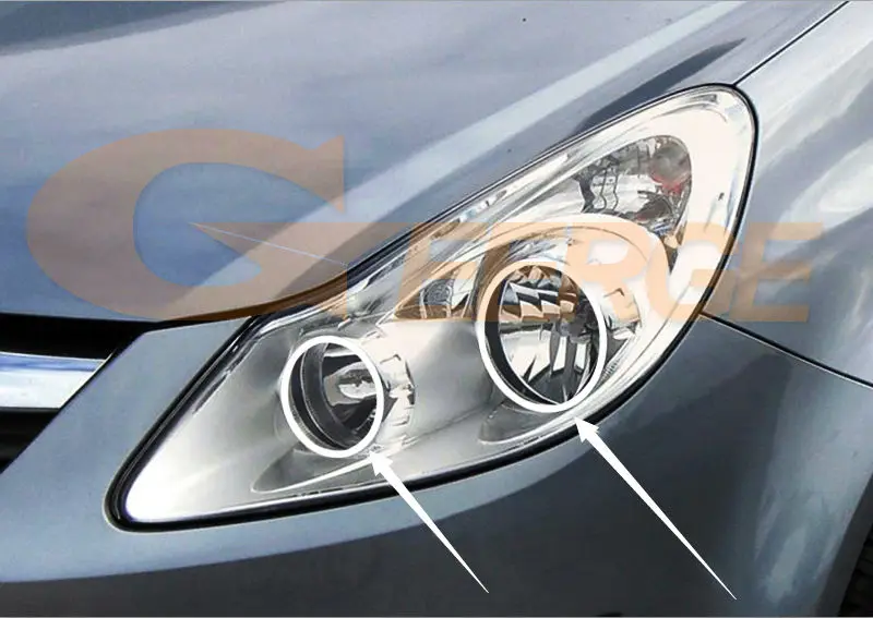 Для Opel Vauxhall Corsa D 2006 2007 2008 2009 2010 2011 предлицевая сторона отличный ультра яркий COB