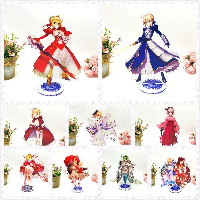 Fate Apocrypha фигурка stay night Zero линейка Saber Archer Lancer Joan акриловая кукла 15 см Косплей