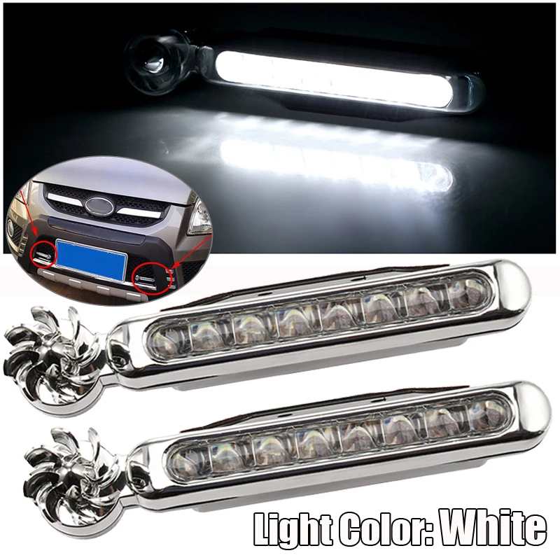 Wind Energy Power Powered Daytime Running Light Truck Car 2pcs | Автомобили и мотоциклы